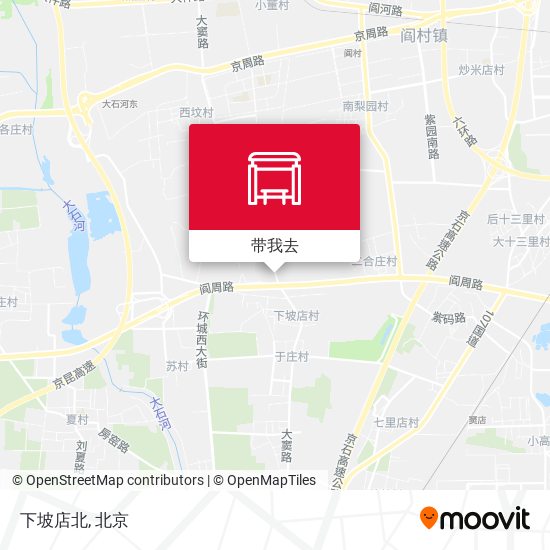 下坡店北地图
