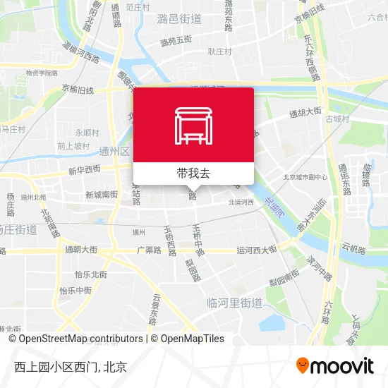 西上园小区西门地图