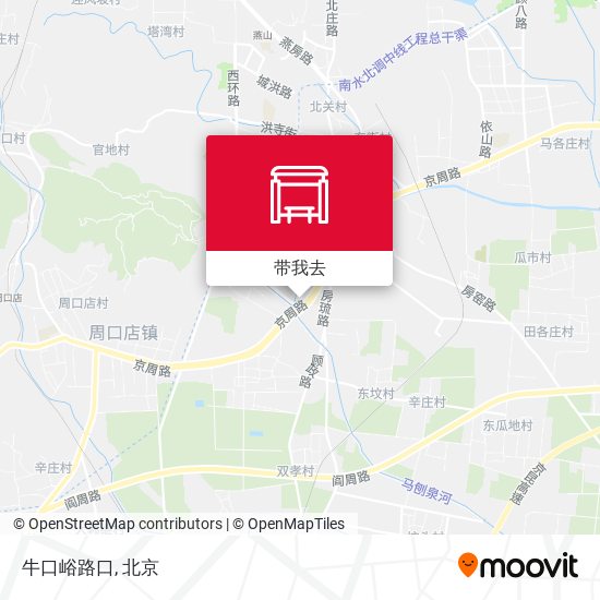 牛口峪路口地图