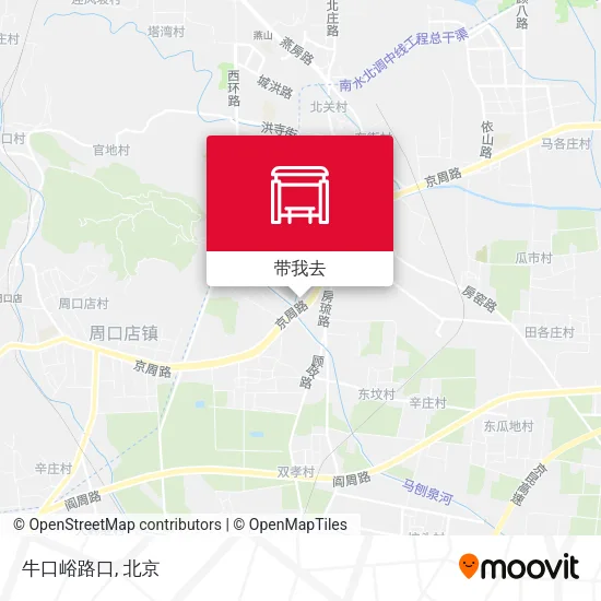 牛口峪路口地图