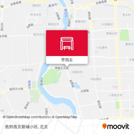 燕郊燕京新城小区地图