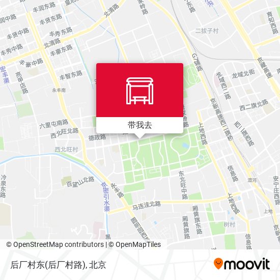 后厂村东(后厂村路)地图