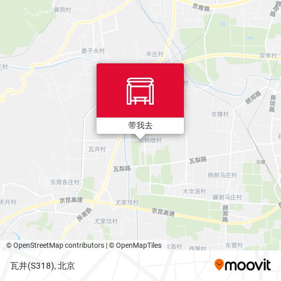 瓦井(S318)地图