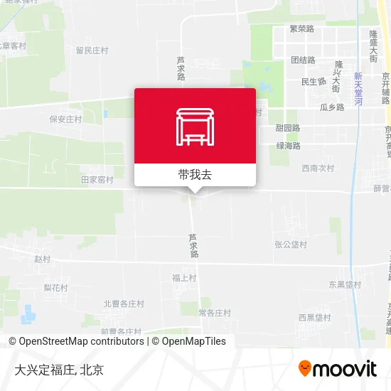 大兴定福庄地图