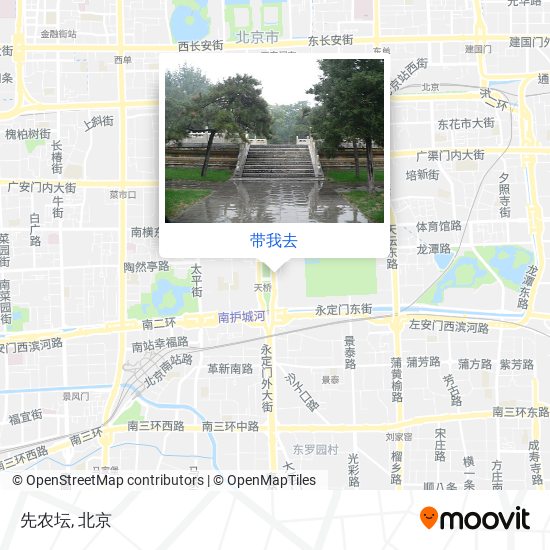 先农坛地图