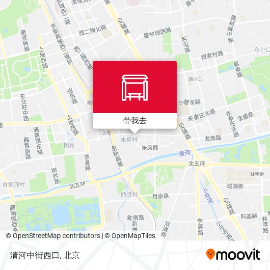 清河中街西口地图