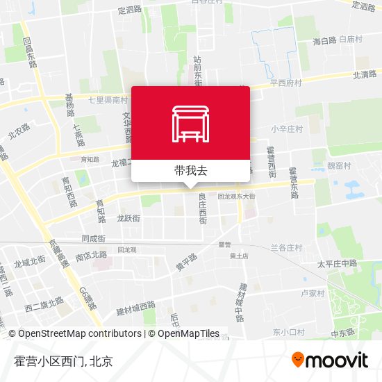 霍营小区西门地图