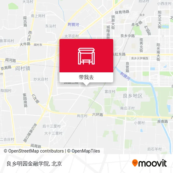 良乡明园金融学院地图