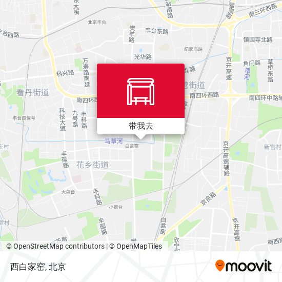 西白家窑地图