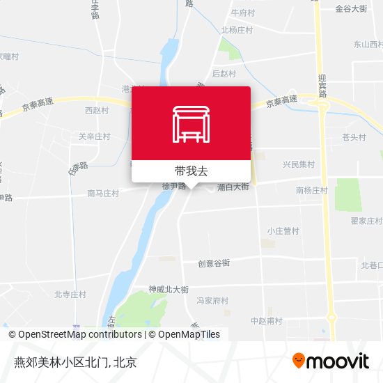 燕郊美林小区北门地图