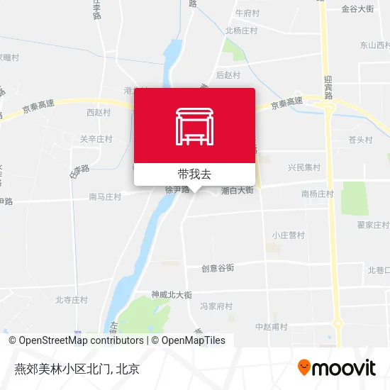 燕郊美林小区北门地图