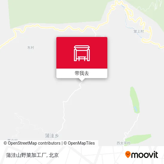 蒲洼山野菜加工厂地图