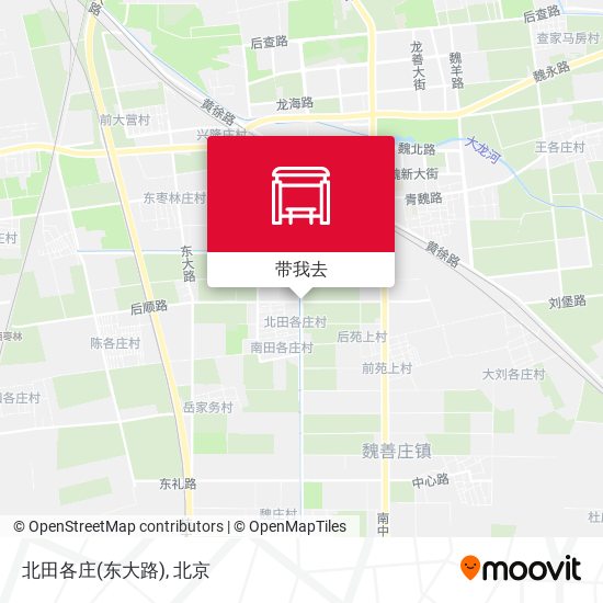 北田各庄(东大路)地图