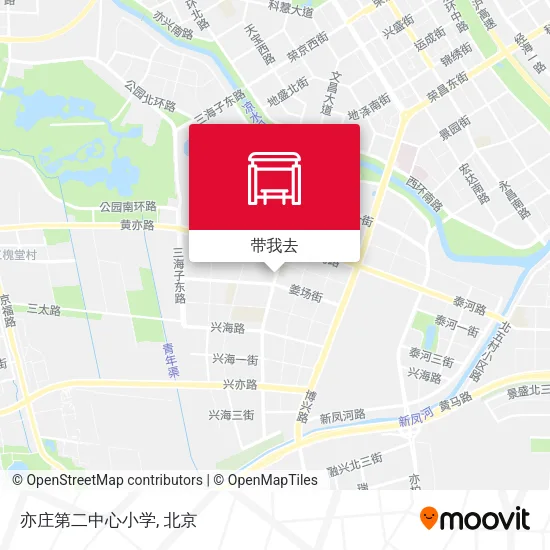亦庄第二中心小学地图