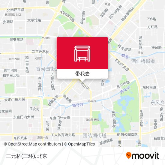 三元桥(三环)地图