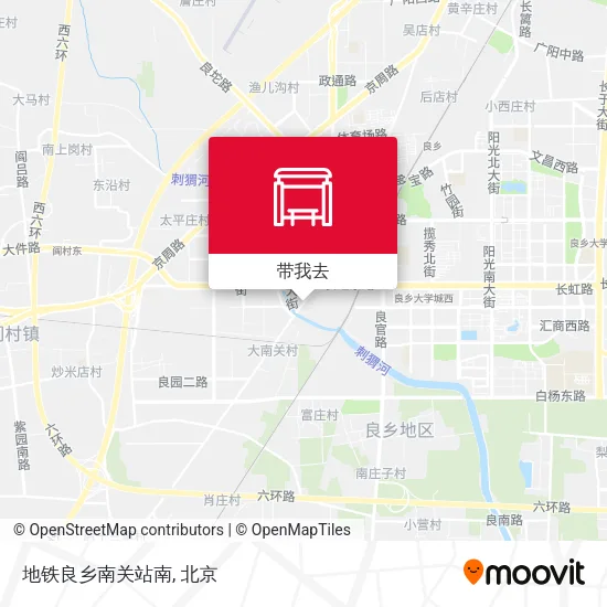 地铁良乡南关站南地图