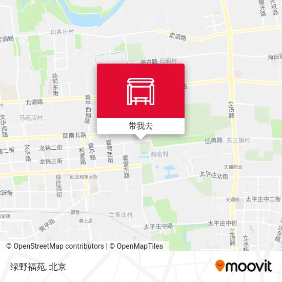 绿野福苑地图