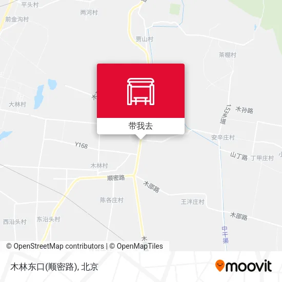 木林东口(顺密路)地图