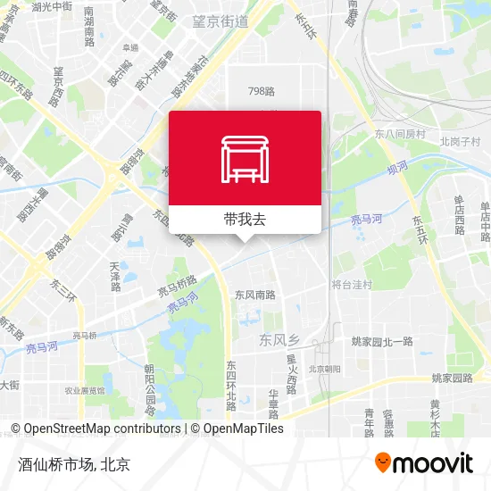 酒仙桥市场地图