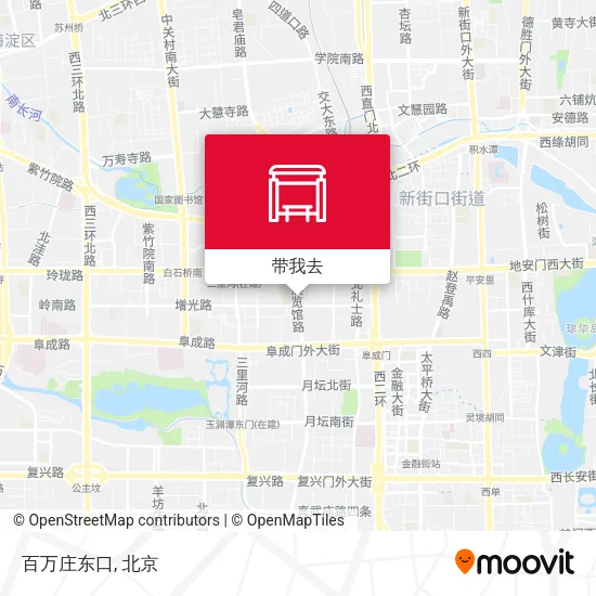 百万庄东口地图