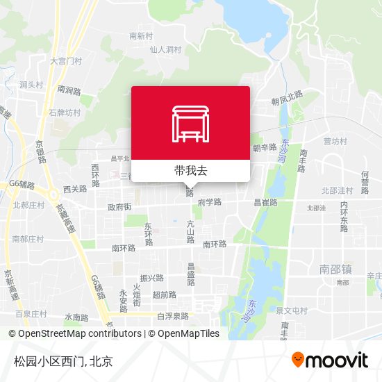 松园小区西门地图