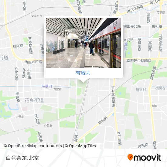 白盆窑东地图