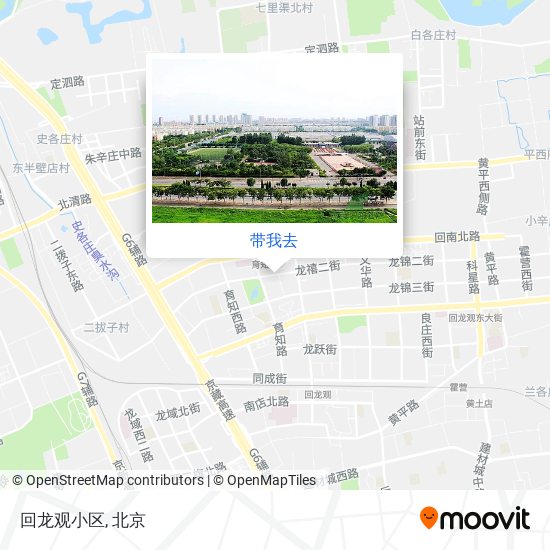 回龙观小区地图