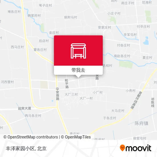 丰泽家园小区地图