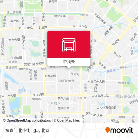 东直门北小街北口地图