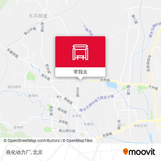 燕化动力厂地图