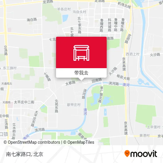 南七家路口地图