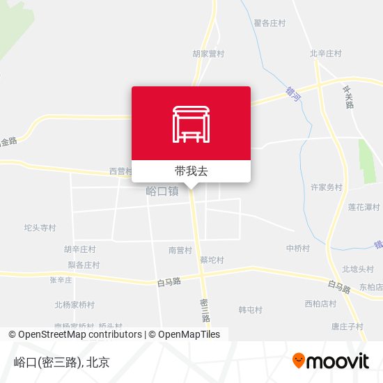 峪口(密三路)地图