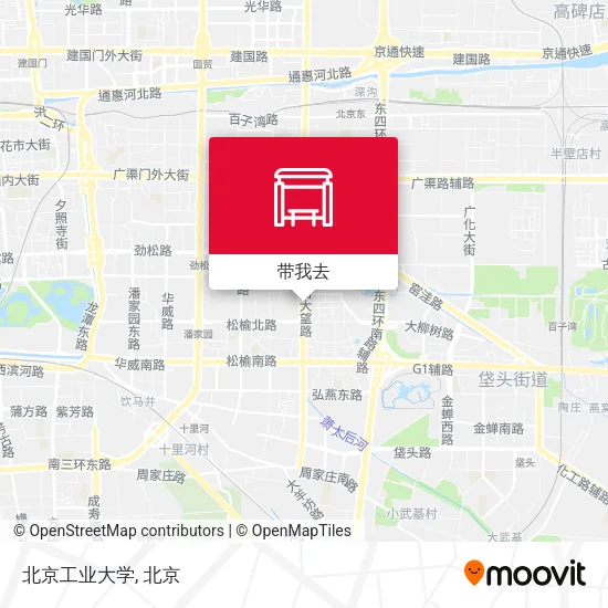 北京工业大学地图