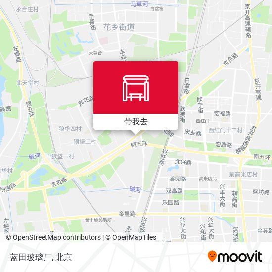蓝田玻璃厂地图