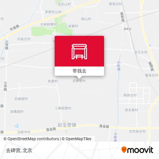 去碑营地图