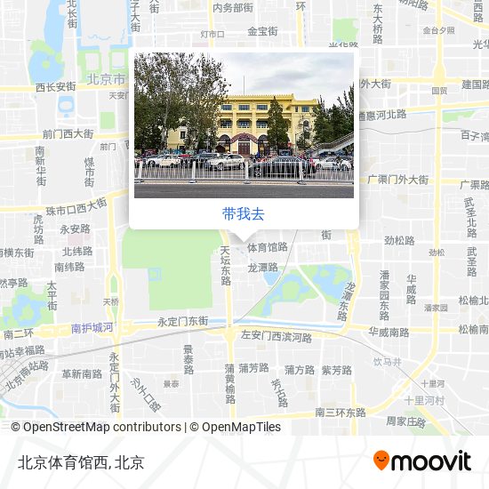 北京体育馆西地图