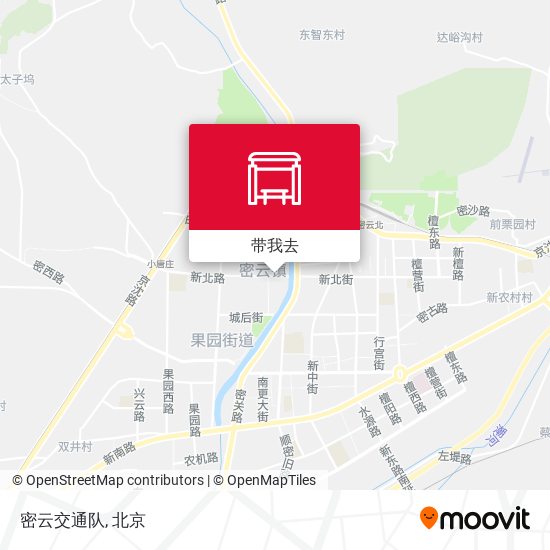 密云交通队地图
