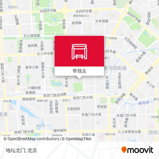 地坛北门地图