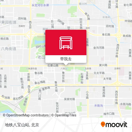 地铁八宝山站地图
