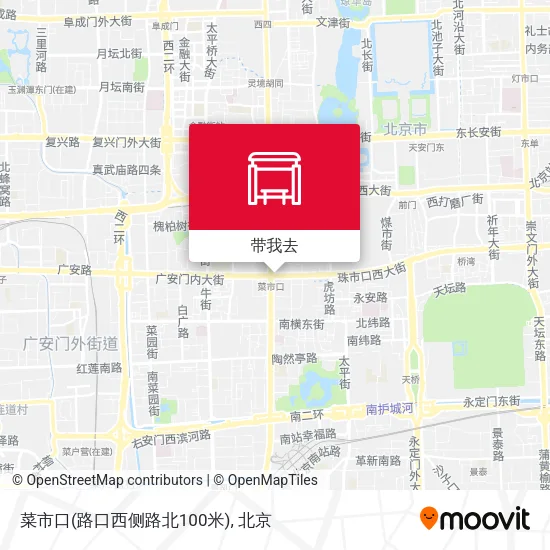 菜市口(路口西侧路北100米)地图
