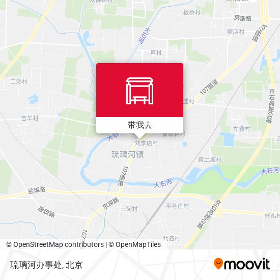 琉璃河办事处地图