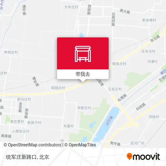统军庄新路口地图