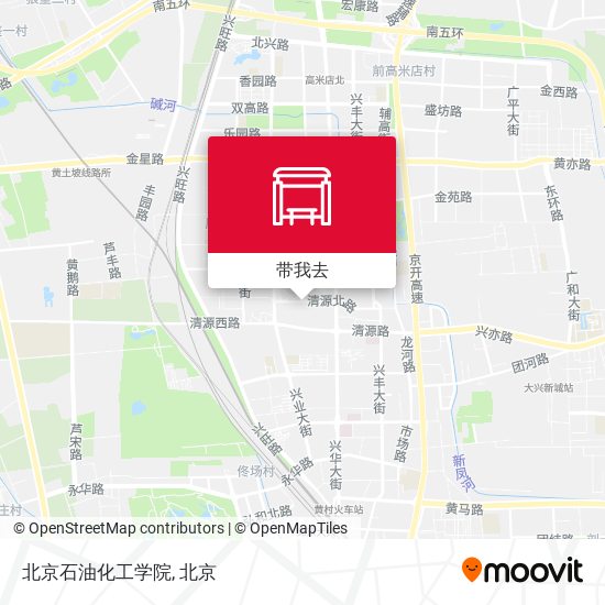 北京石油化工学院地图