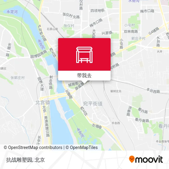 抗战雕塑园地图