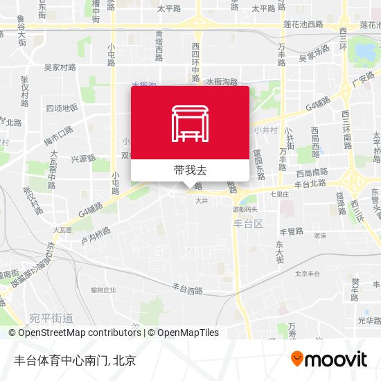 丰台体育中心南门地图