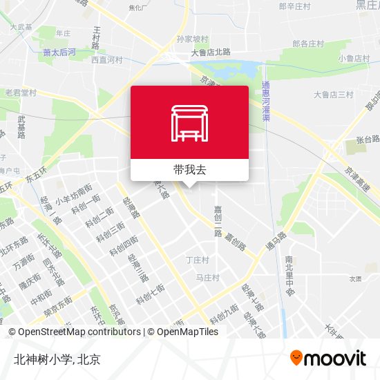 北神树小学地图