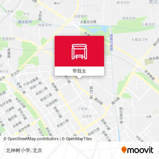 北神树小学地图