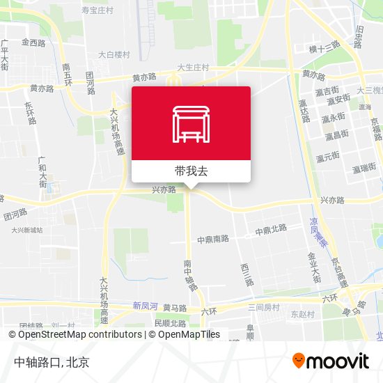 中轴路口地图