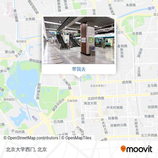 北京大学西门地图