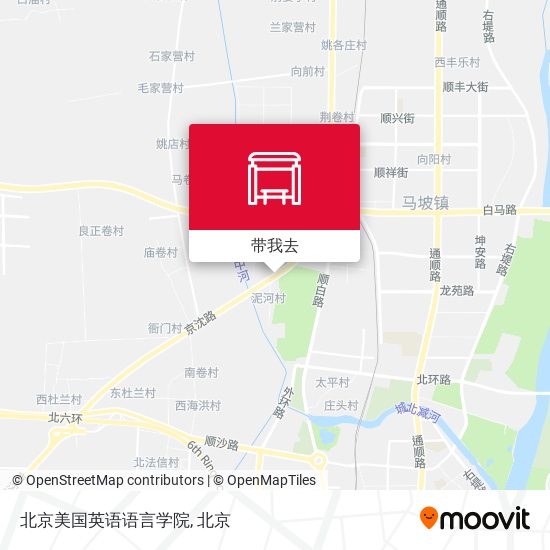 北京美国英语语言学院地图